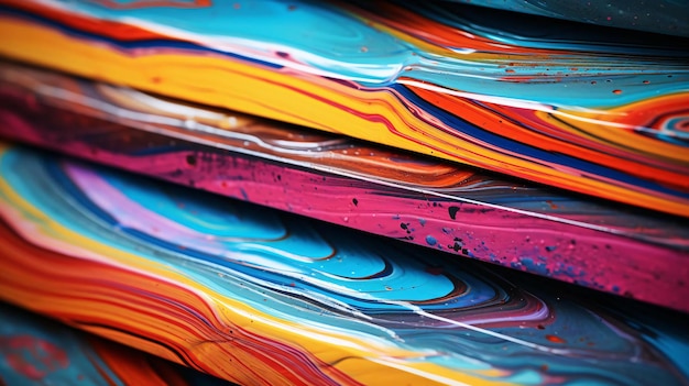 a pile of colorful paper