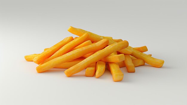 Photo a pile of crispy goldenbrown french fries the perfect side dish for any meal