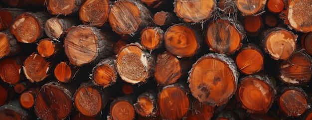 Куча вырубленной древесины