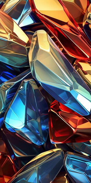 a pile of different colored gems including one that says  sapphire