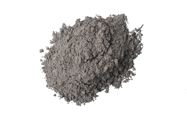 A pile of dry construction cement.