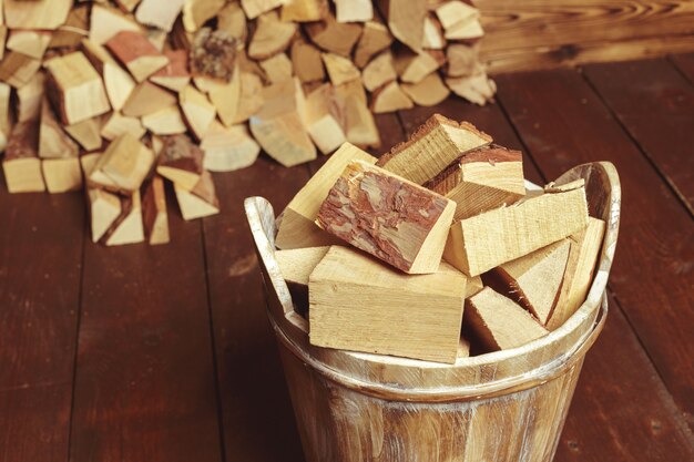 Photo pile of firewood