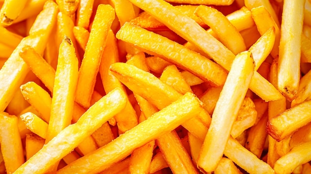 A Pile of French Fries on a Table