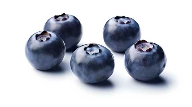 A pile of fresh blueberries