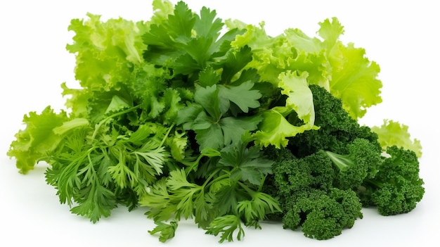 A pile of fresh parsley with the word parsley on it