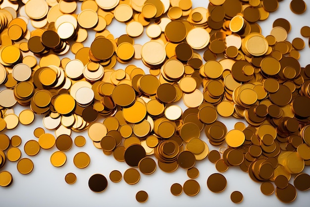 pile of gold coins background generative ai