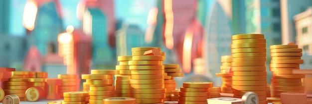 a pile of gold coins with the word gold on the bottom