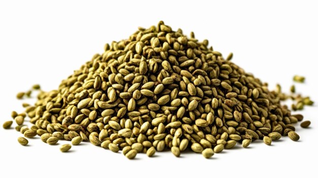 A pile of golden sesame seeds