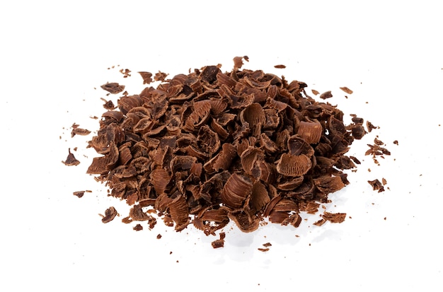 Pile of ground chocolate