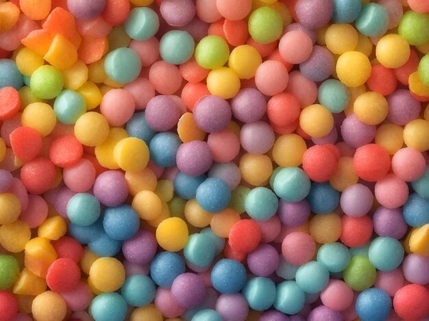 Premium AI Image | pile of gummy candy colorful pattern background