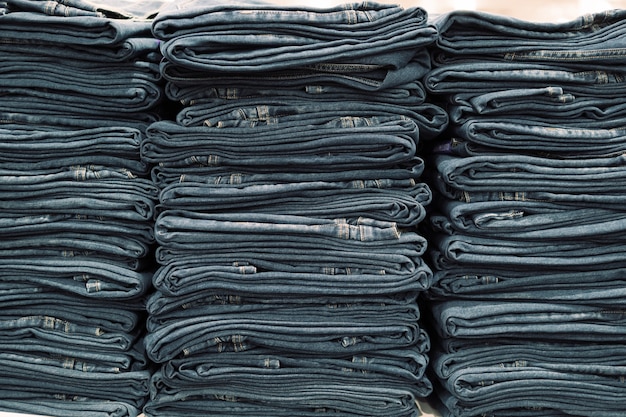Photo pile of jeans