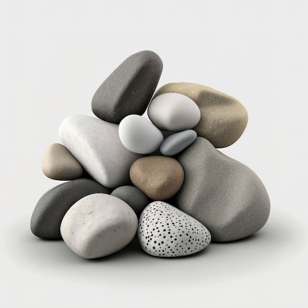 Pile of Natural Pebble