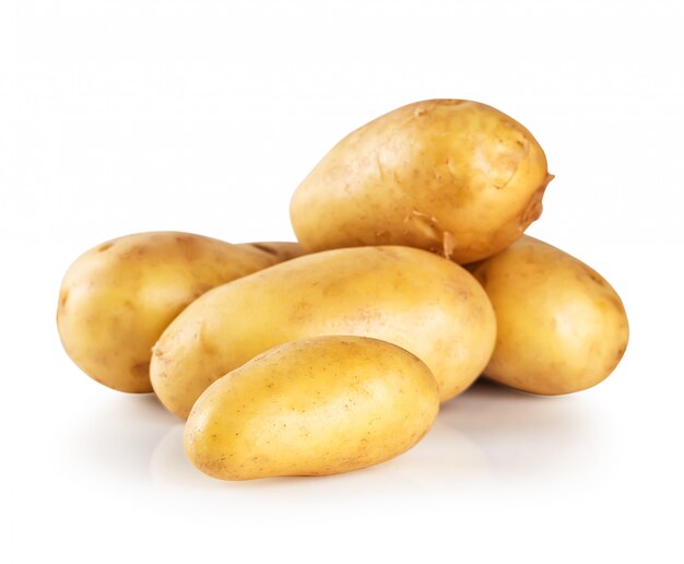 Pile of new potatoes