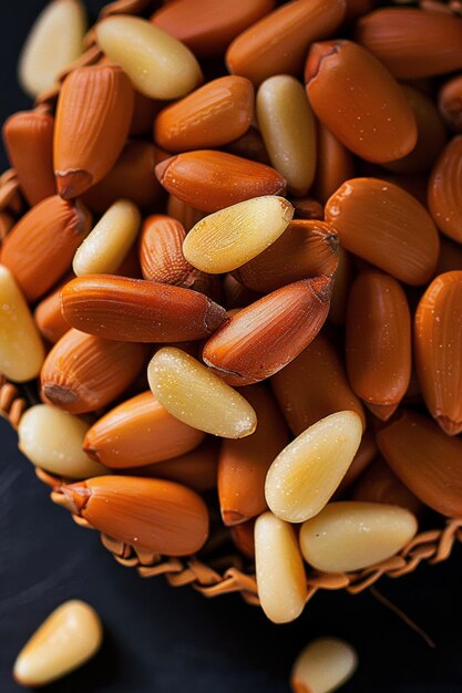 A Pile of Nuts on a Table