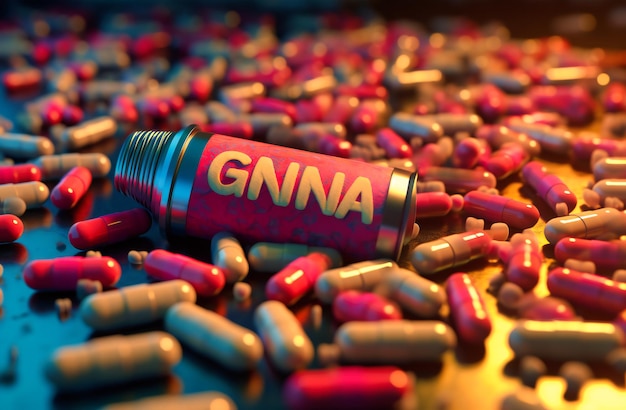 A pile of pills with the word gindara on it