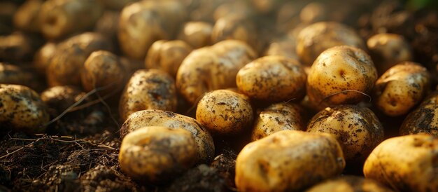 Pile of Potatoes on Dirt