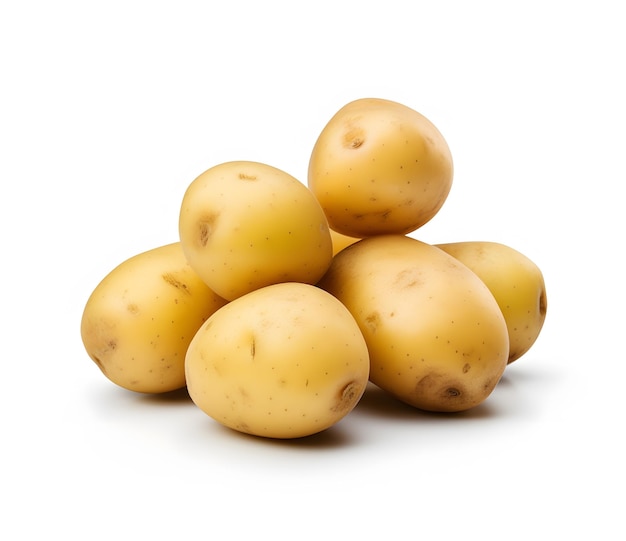 Photo a pile of potatoes with one that says potatoes on the bottom