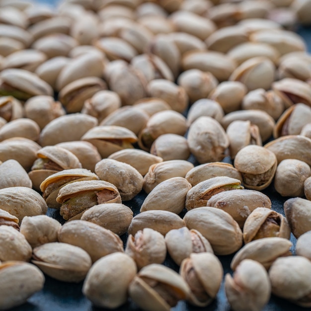 Pile Of Roasted And Salted Pistachios