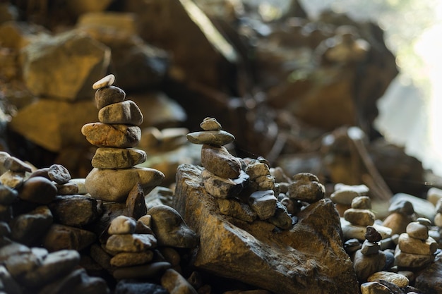 Pile of rock stone