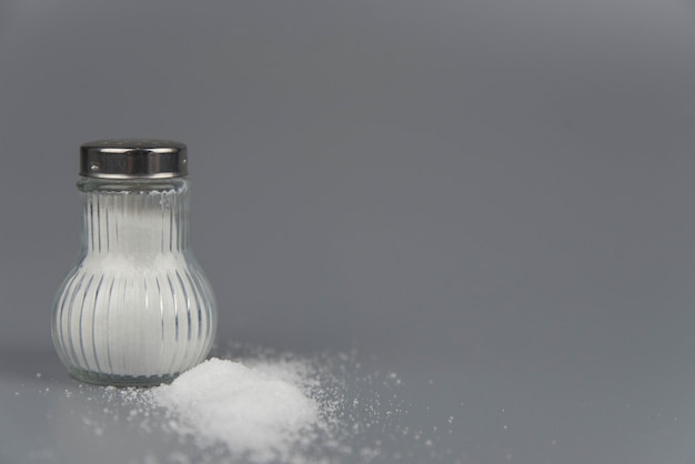 A pile of salt from salt shaker