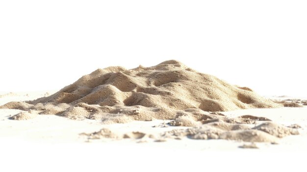 Photo a pile of sand on a sandy beach suitable for travel or nature concepts