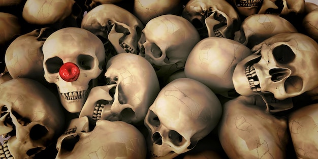 Pile of skulls