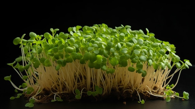 A pile of sprouts with the word sprouts on it