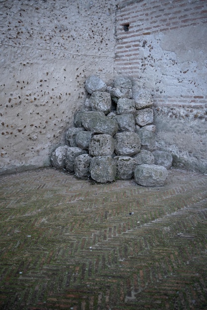 Photo pile of stones forming mountain