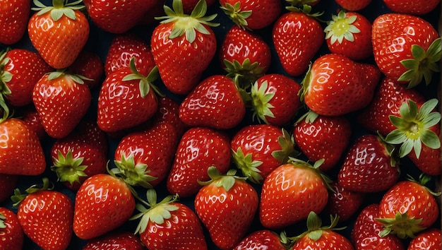 A pile of strawberries background