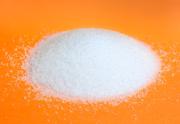 Pile of sugar isolated