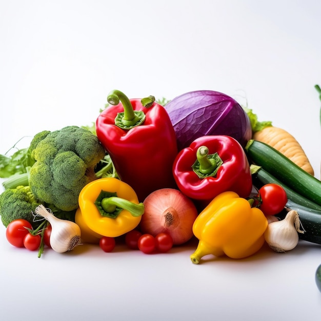 a pile of vegetables including a bell pepper, peppers, and peppers.