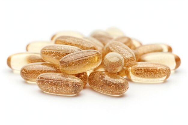 Pile of vitamin capsules