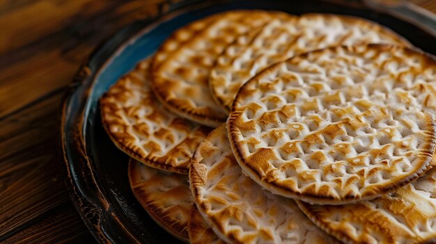 a pile of waffles with a star shaped top