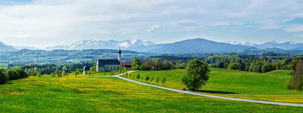 Pilgrimage church of wilparting irschenberg upper bavaria germany