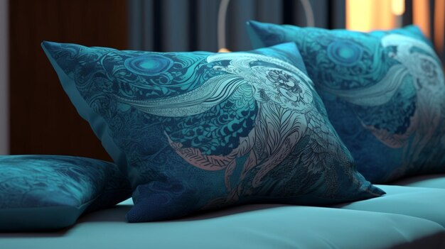 pillow for bedspread collection designGenerative AI