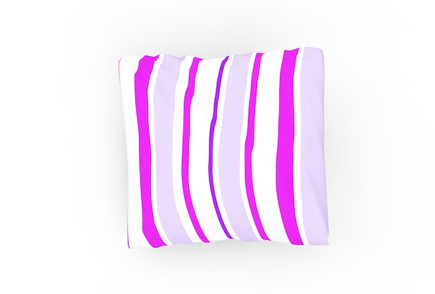 Pillow isolated on a White Background 3D Rendering