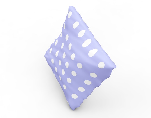 Pillow isolated on a White Background 3D Rendering