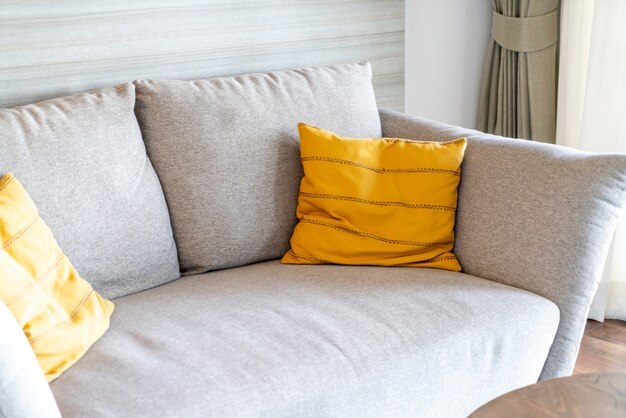 Pillow on sofa decoration interior