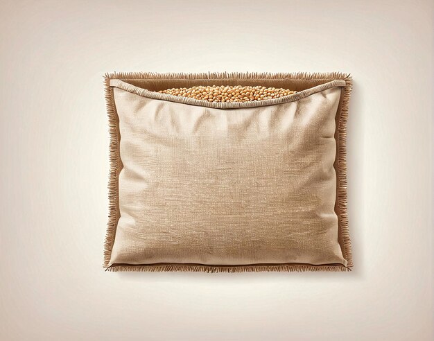 a pillow with a fringe on it