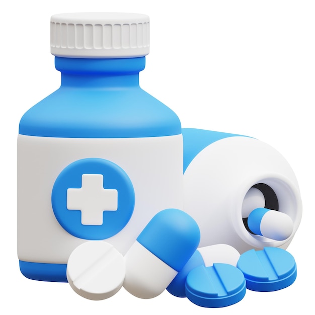 Pills bottle 3D icon