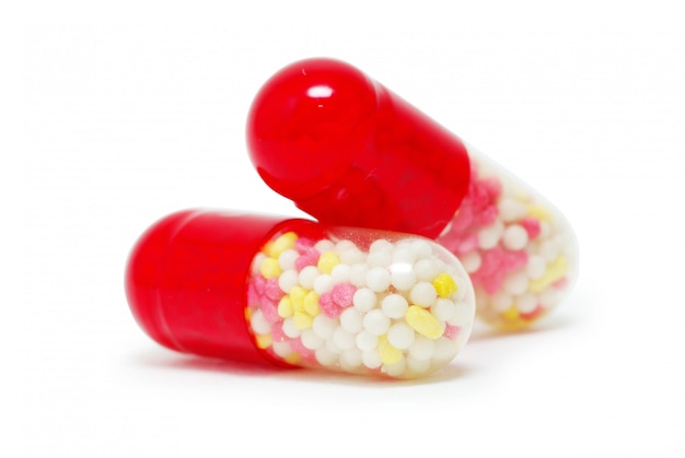 Pills capsule isolated