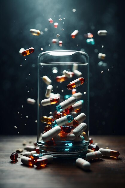 Foto pillole e capsule di medicinali