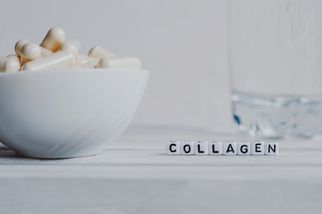 Pills capsules with collagen