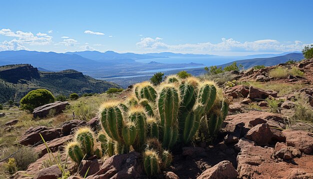 Photo pilosocereus pachycladus cactus in the tenerife cana