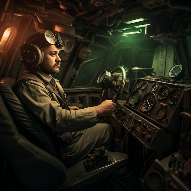 a pilot in the cockpit of a plane with the cockpit open.