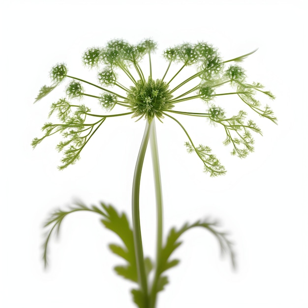 Pimpinella pruatjan plant isolated white background