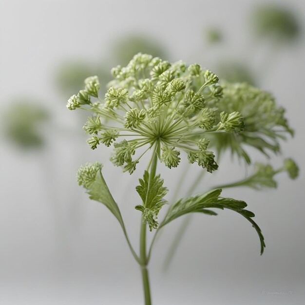 Photo pimpinella pruatjan plant isolated white background