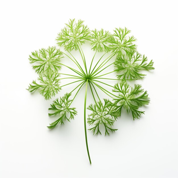 Pimpinella pruatjan plant isolated white background