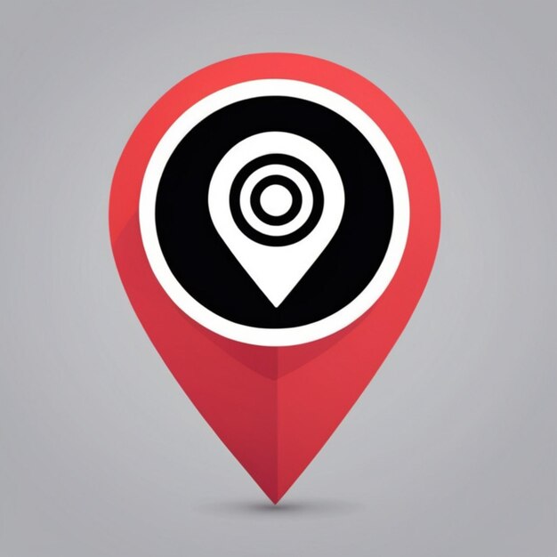 Pin Locator Icon Vector Logo Template voor trendy kaart wijzer ontwerpen