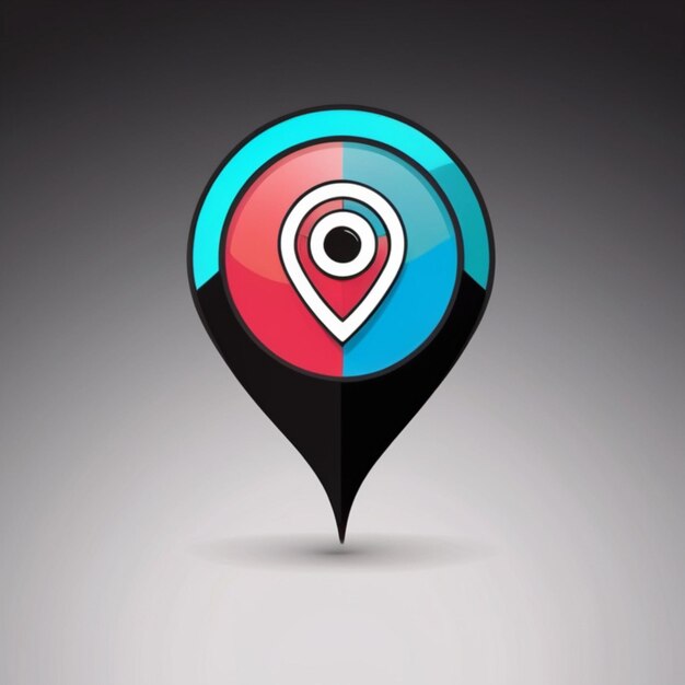 Pin Locator Icon Vector Logo Template voor trendy kaart wijzer ontwerpen